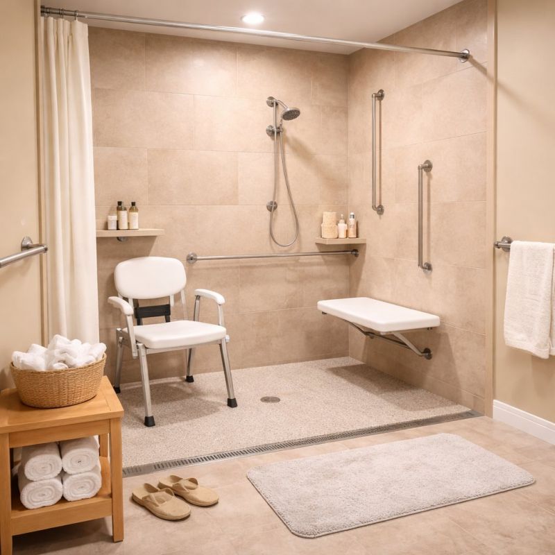 Senior Shower Installation